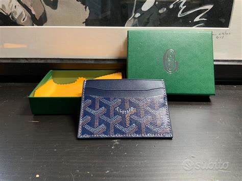 portacarte goyard blu|Portacarte Goyard .